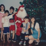 Netas e netos de Danilo e Corona Dametto – Natal de 1996 – Tapejara – RS.