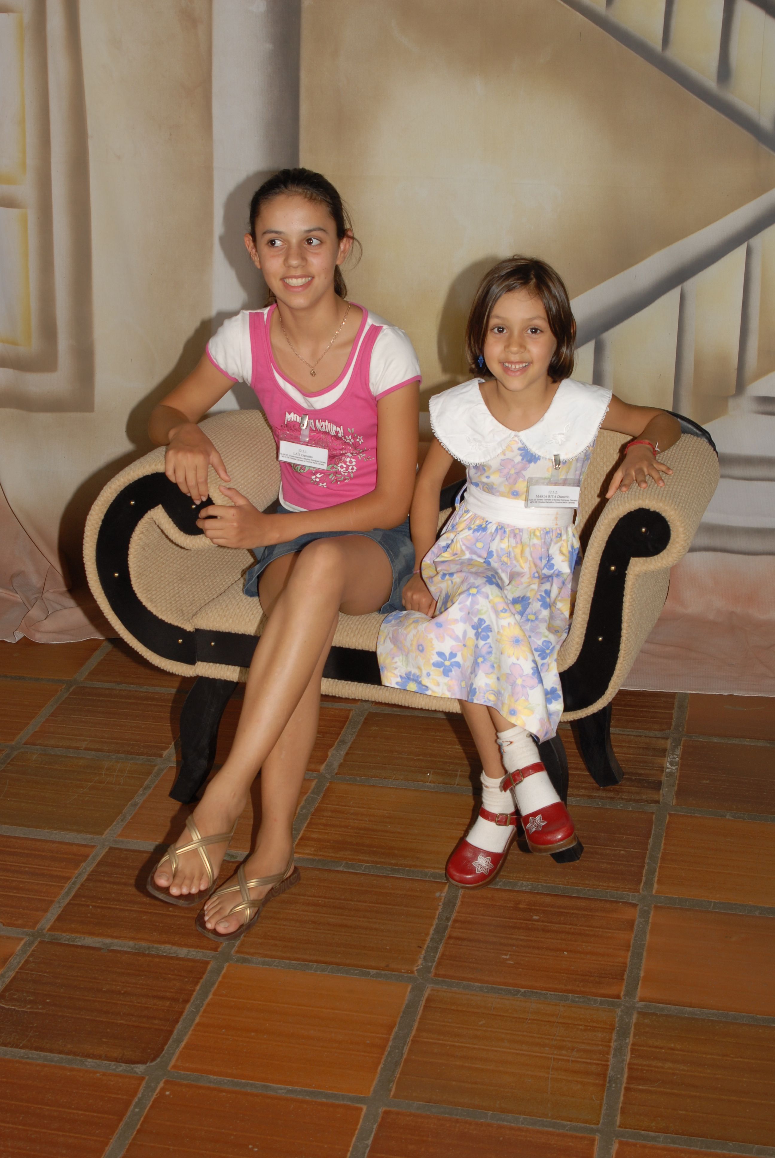Laís e Maria Rita Dametto, filhas de Ernesto Dametto e Marilda Terezinha Rodrigues.