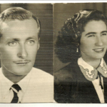 Maria Santina Bertotto e Adelino Dametto, Porto Alegre, c. 1953, ano do casamento.