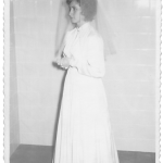 Irmã Amélia Dametto. Entrada no Noviciado, dia 11 de fevereiro de 1966, na Igreja São Pelegrino, Caxias do Sul – RS.