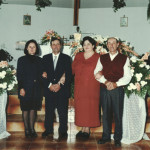 Domingos Steffani e Lourdes Chies Steffani  entre o casal Ilone Ongaratto e Getúlio Steffani.