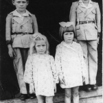 Filhos e filhas de Angelo Eugenio Dametto e Maria Julia Canal Dametto: Elzirio, Rynaldo Valentim (Campo), Ilse Maria e Ignes.