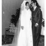 Juriana da Silveira e Ivan José Dametto, casamento no dia 24/06/1972.