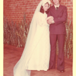 Maria Terezinha Dametto e Pedro Roling. Casamento no dia 02/02/1974, em Medianeira - Pr.