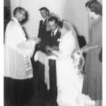 Casamento de Nilda Dametto e Armando Carissimi no dia 22/01/1958.