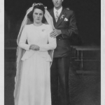 Onorina Nardi Dametto e Oreste Pedro Dametto. Casamento no dia 05/10/1949.