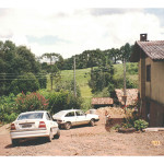 Visita de Fermina Zanatta e Artemio Mazaro à Linha São Silvestre, Tapejara – RS, em fevereiro de 2001.