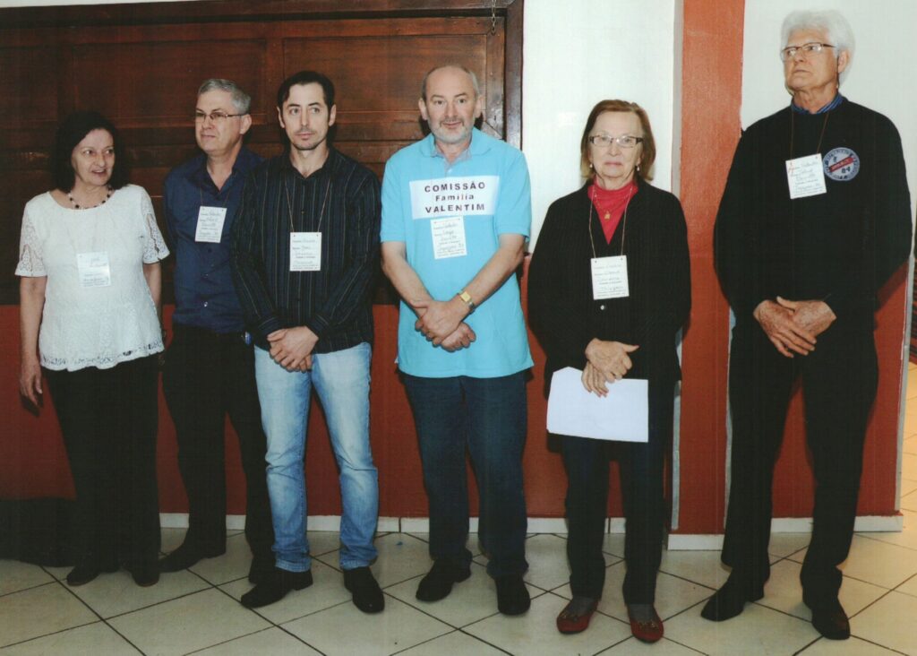 Comissão organizadora: Nair Dametto, Helio Dametto, Joel Dametto, Sergio Dametto (presidente), Osana Dametto Coronetti e Telmo Dametto.