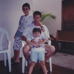 Clovis Dametto com os filhos Luciano (*28/04/1992) e Marcos (*12/05/1986).