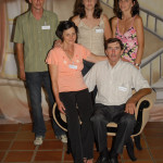 Família Zeferino Stello: Nilde e Zeferino, Márcio, Mirna e Mariza. Primeiro Encontro da Família Dametto, dia 09/02/2007.