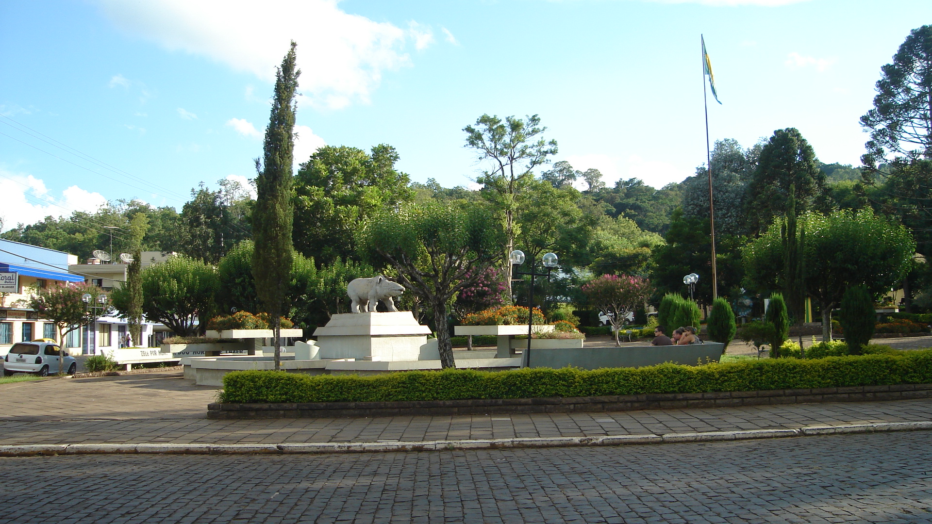 Praça de Anta Gorda, RS.