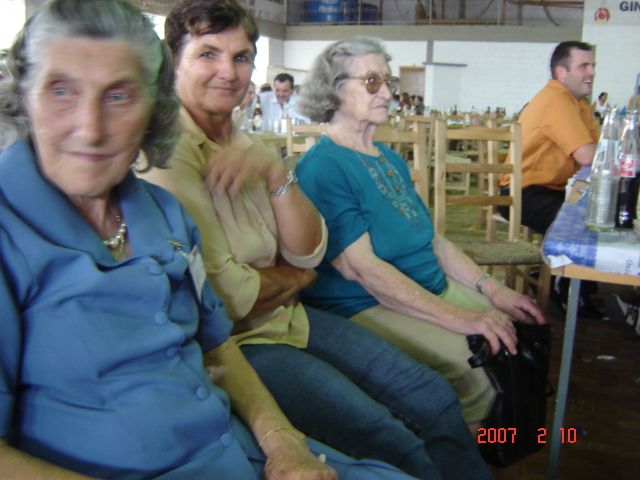 Tia Maria Slaviero, Lurdes Bocchi e Carmelinda Parisotto Dametto.