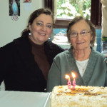 Clara Inês e Amélia Teló Dametto - 85 anos em 01/05/2012.