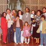 Casamento de Ione Maria Dametto com Gilberto Brunello no dia 28/07/1984 - entre os casais Marlene do Amarante e Claudio Dametto, Juriana da Silveira e Ivan José Dametto.