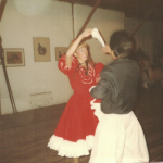 Eliane Dametto e partner de dança.