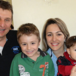 Evandro Coronetti e Ana Teresa Lamb, casados em 08/01/2005, com filho Davi e filha Daniele.