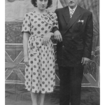 Graciosa Dametto e Genir Spadini – dias após o casamento em 14/09/1951.