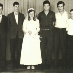 Casamento de Helena Dametto (*23/12/1940) em 25/01/1969 com Arlindo Seidler (*02/10/1943): Lírio, Darci, Artemio, Helena, Alceu, Josué, gêmeos Dorival e Dorval.