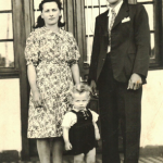Casal Ida Zanatta e Olívio Silvestre Dametto com o filho Josué Dametto (*11/03/1941).