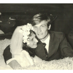 Maria Terezinha Dametto e Pedro Roling. Casamento no dia 02/02/1974, em Medianeira - Pr.