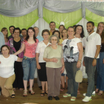 Família Victor Dametto reunida no Jubileu de Prata do Pe. Miguel Dametto, dia 10/02/2007.