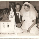 Nelson Adelino Baseggio e Décia Spagnol. Casamento no dia 27/01/1962.