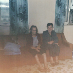 Olívio Silvestre e Ida Domingas Dametto na casa onde moraram os últimos anos de vida, em Tapejara - RS.