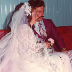 Nair Favretto e Sadi Divino Dametto, casamento no dia 24/09/1977.