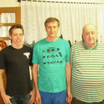 Severino Dametto com o filho Moisés e o neto Daniel Dametto.