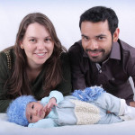 Elisabete Dametto e Lúcio Alves com o filho Bernardo Dametto Alves, nascido no dia 14/03/2016.