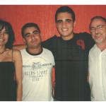 Família de Vicente Mazaro (filho de Fermina Zanatta): Rosane, Franco, Vicente filho, Vicente pai.